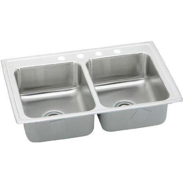 Elkay - 18 Gauge Stainless Steel 33'' x 21.25'' x 6.5'' Double Bowl Drop-in Kitchen Sink