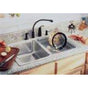 Elkay - 18 Gauge Stainless Steel 33'' x 22'' x 4'' Double Bowl Top Mount Kitchen Sink