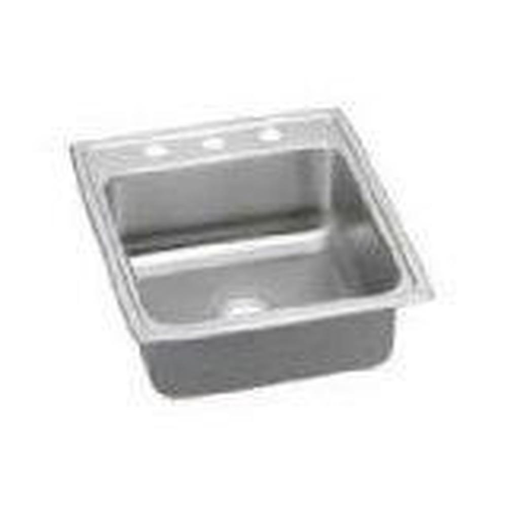 Elkay - 18 Gauge Stainless Steel 19.5'' x 22'' x 6'' Single Bowl Drop-in Kitchen Sink