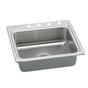 Elkay - Used for Common Rtg - Replaced with LR25220; 18 Gauge Stainless Steel 25'' x 22'' x 8.125'' Single Bowl Drop-in Kitchen Sink - Lustrous Satin