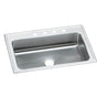 Elkay - 18 Gauge Stainless Steel 33'' x 22'' x 7.625'' Single Bowl Drop-in Kitchen Sink - Lustrous Satin