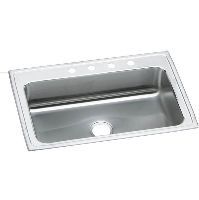 Elkay - 18 Gauge Stainless Steel 33'' x 22'' x 7.625'' Single Bowl Drop-in Kitchen Sink - Lustrous Satin