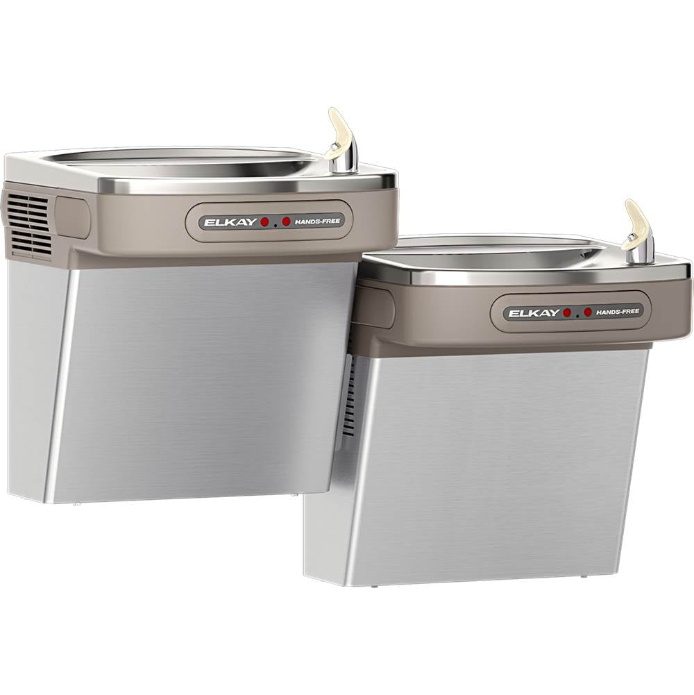 Elkay - Bi-Level ADA Cooler Dual Hands Free Activation Refrigerated Stainless - Stainless Steel