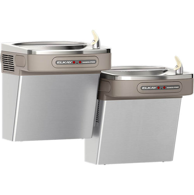 Elkay - Bi-Level ADA Cooler Dual Hands Free Activation Refrigerated Stainless - Stainless Steel