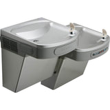 Elkay - Versatile Cooler Wall Mount Bi-Level ADA Hands-Free, Filtered Refrigerated Light Gray Granite - Light Gray Granite