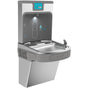 Elkay - Enhanced Filtered Bottle Filling Station And Single ADA Cooler Refrigerated Stainless High Capacity Lead Reduction Drop Down Wrapper - Stainless Steel