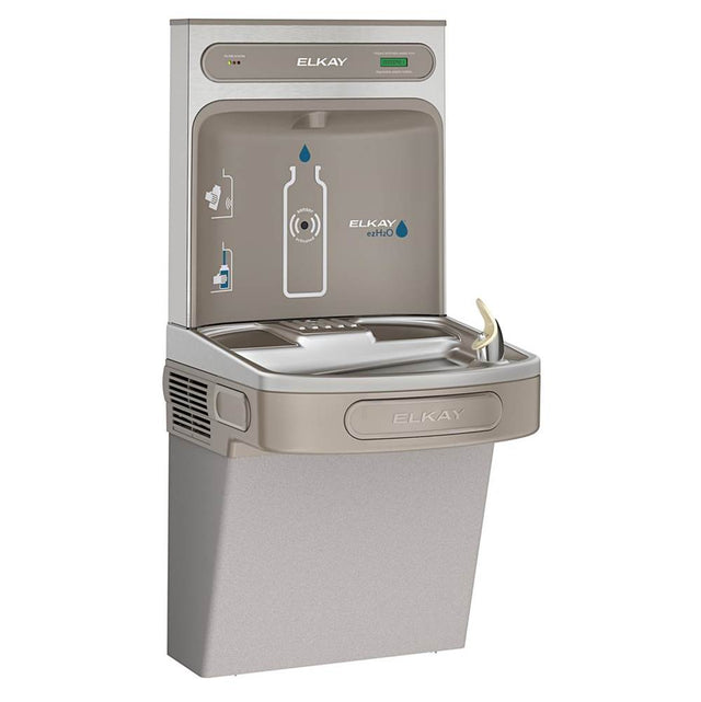 Elkay - ezH2O Bottle Filling Station with Single ADA Cooler, Filtered Non-Refrigerated Light Gray - Light Gray Granite