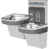 Elkay - ezH2O Bottle Filling Station and Versatile Bi-Level ADA Vandal-Resistant Cooler, Filtered Refrigerated Stainless - Stainless Steel