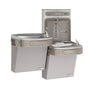 Elkay - ezH2O Bottle Filling Station and Versatile Bi-Level ADA Cooler, High Efficiency Filtered Refrigerated Light Gray - Light Gray Granite