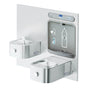 Elkay - ezH2O Bottle Filling Station with Integral Soft Sides Fountain, Filtered Non-Refrigerated Stainless - Stainless Steel