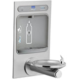 Elkay - ezH2O Bottle Filling Station with Integral SwirlFlo Fountain, Filtered Non-Refrigerated Stainless - Stainless Steel