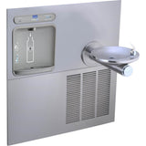 Elkay - ezH2O Retrofit Bottle Filling Station with SwirlFlo Fountain, Filtered Refrigerated Stainless - Stainless Steel