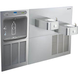 Elkay - ezH2O Bottle Filling Station and Soft Sides Bi-Level Fountain, Filtered Refrigerated Stainless - Stainless Steel