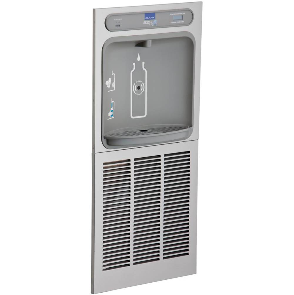 Elkay - ezH2O In-Wall Bottle Filling Station, Filtered Refrigerated Stainless - Stainless Steel
