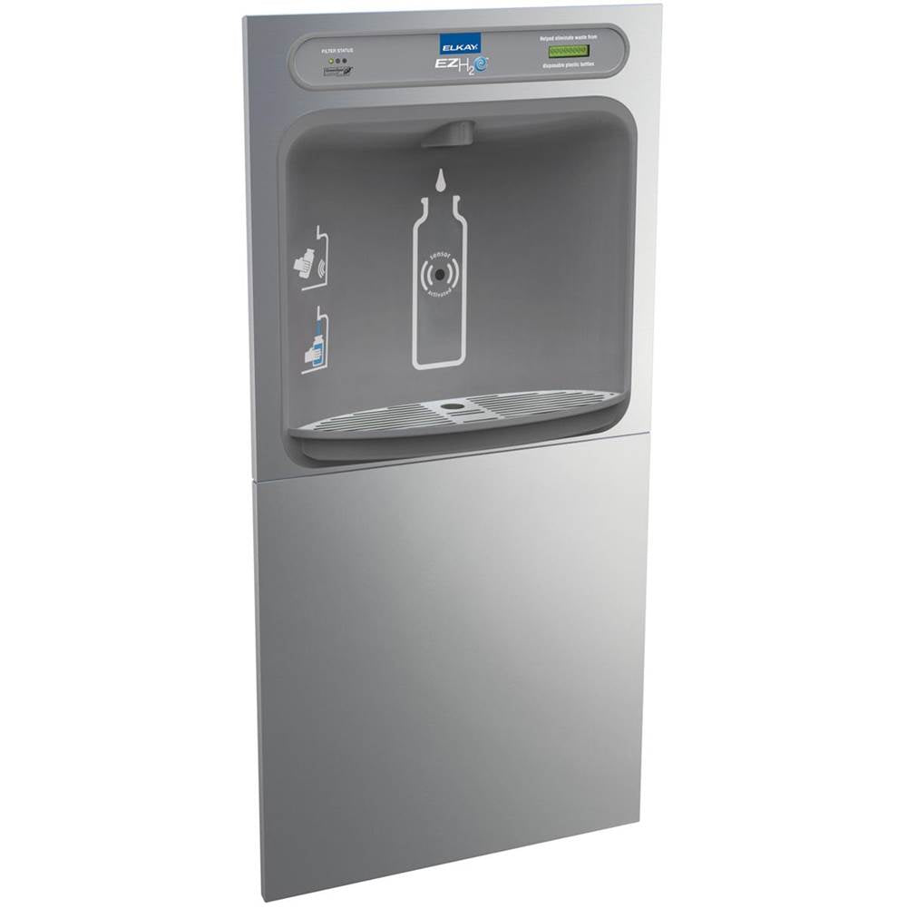 Elkay - ezH2O In-Wall Bottle Filling Station, Filtered Non-Refrigerated Stainless - Stainless Steel