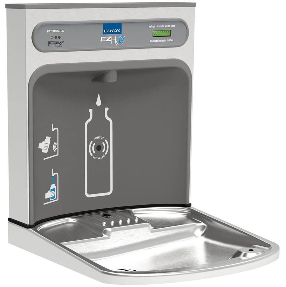 Elkay - ezH2O RetroFit Bottle Filling Station Kit for EZ Family, Filtered Non-Refrigerated - Stainless Steel