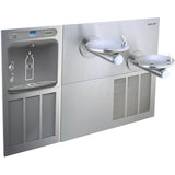 Elkay - ezH2O Bottle Filling Station and SwirlFlo Bi-Level Fountain, High Efficiency Filtered Refrigerated Stainless - Stainless Steel