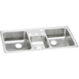 Elkay - 20 Gauge Stainless Steel 43'' x 22'' x 7.125'' Triple Bowl Drop-in Kitchen Sink - Brushed Satin