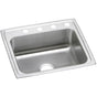 Elkay - 20 Gauge Stainless Steel 22'' x 19.5'' x 7.125'' Single Bowl Drop-in Kitchen Sink - Brushed Satin