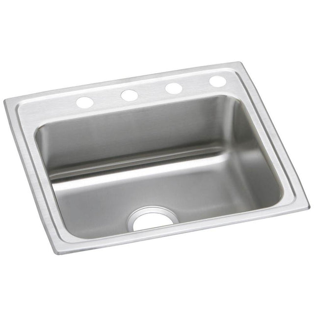Elkay - 20 Gauge Stainless Steel 25'' x 21.25'' x 7.5'' Single Bowl Drop-in Kitchen Sink - Brushed Satin