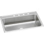 Elkay - 20 Gauge Stainless Steel 31'' x 22'' x 7.125'' Single Bowl Drop-in Kitchen Sink - Brushed Satin
