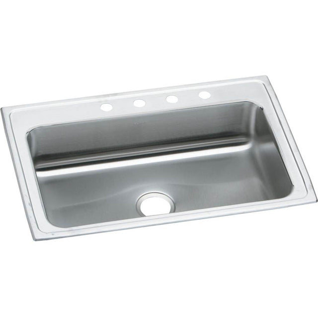 Elkay - 20 Gauge Stainless Steel 33'' x 22'' x 7.25'' Single Bowl Drop-in Kitchen Sink - Brushed Satin