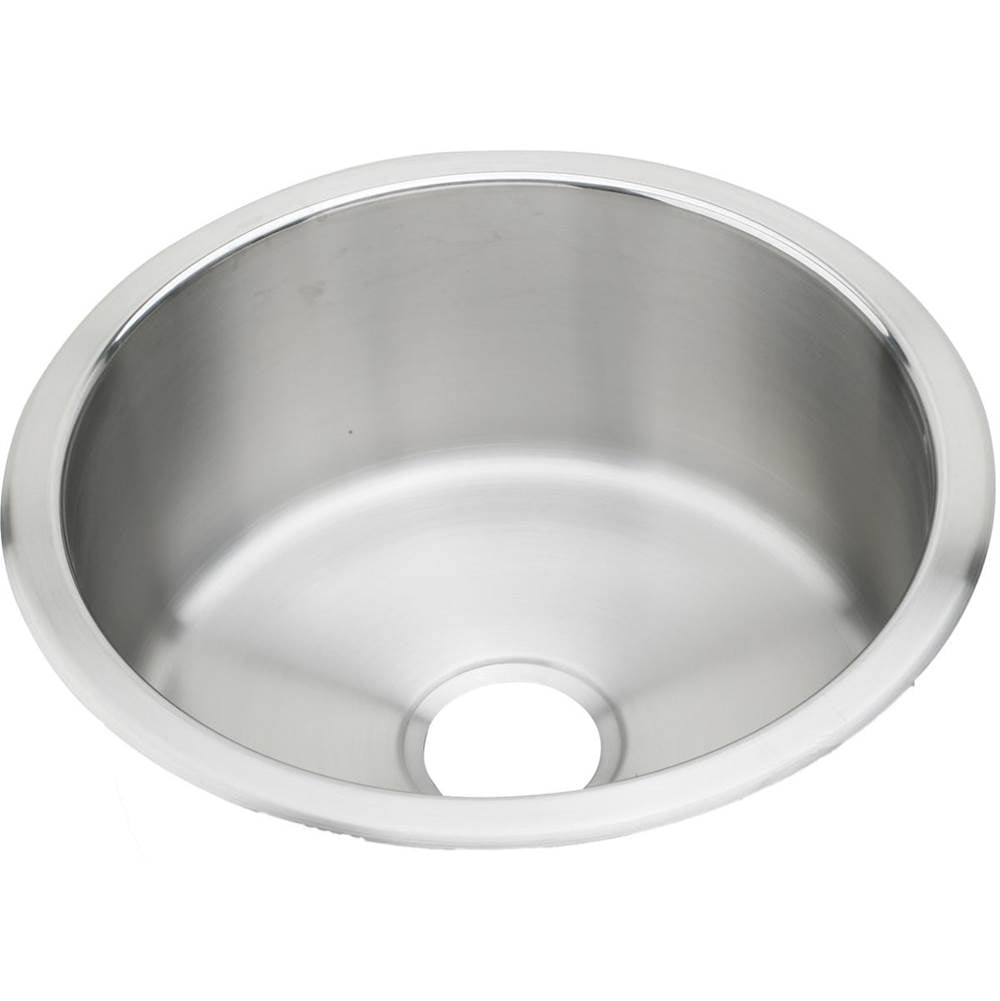 Elkay - 18 Gauge Stainless Steel 14.375'' x 14.375'' x 6'' Single Bowl Top Mount Bar/Prep Sink - Lustrous Satin
