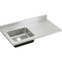 Elkay - 18 Gauge Stainless Steel 48'' x 25'' x 7.5'' Single Bowl Custom Sinks + Countertops Kitchen Sink