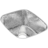Elkay - 18 Gauge Stainless Steel 16'' x 18'' x 7.5'' Single Bowl Undermount Bar/Prep Sink - Hammered Mirror