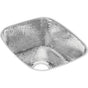 Elkay - 18 Gauge Stainless Steel 16'' x 18'' x 7.5'' Single Bowl Undermount Bar/Prep Sink - Hammered Mirror