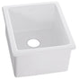Elkay - Fireclay 15'' x 17'' x 10-1/8'' Single Bowl Undermount Bar Sink, White - White