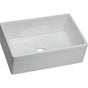Elkay - Fireclay 29.875'' x 19.75'' x 10-1/16'' Single Bowl Farmhouse Undermount Kitchen Sink, White - White