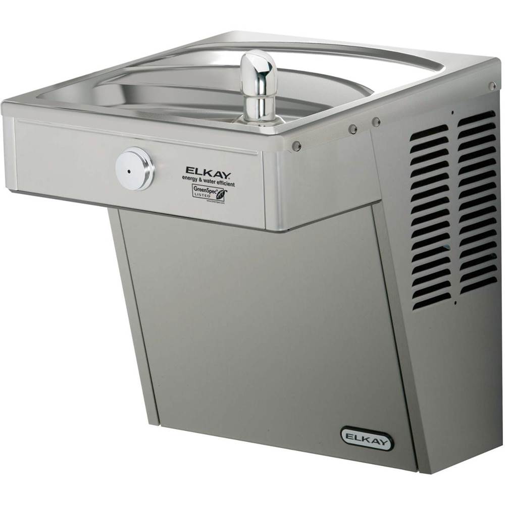Elkay - Cooler Wall Mount GreenSpec ADA Vandal-Resistant, Non-Filtered Refrigerated Stainless - Stainless Steel