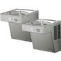 Elkay - Cooler Wall Mount Bi-Level GreenSpec ADA, Vandal-Resistant Filtered Refrigerated Stainless - Stainless Steel