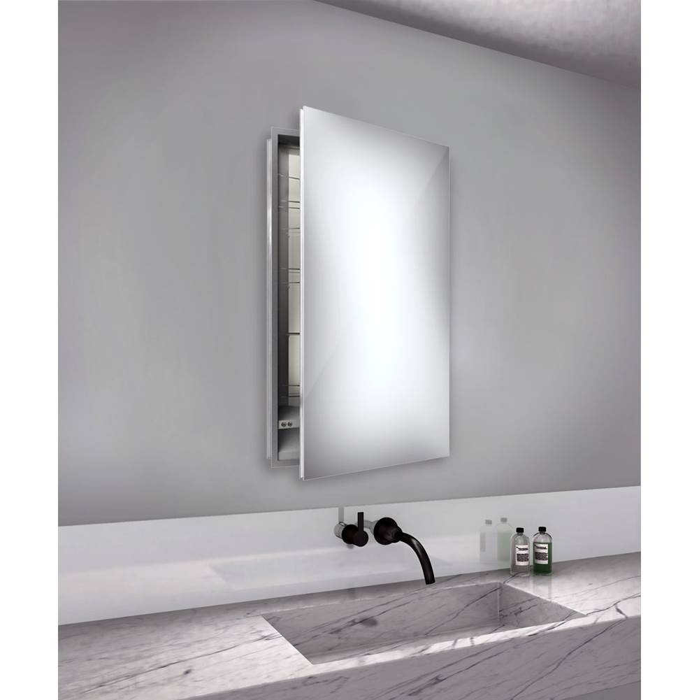 Electric Mirror - Simplicity 23.25w x 40h  Mirrored Cabinet - Right hinged