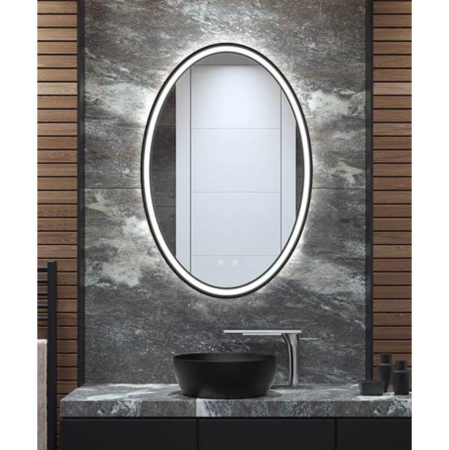 Electric Mirror - Brilliance - Matte Black Lighted Mirrors
