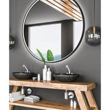 Brilliance - Matte Black Lighted Mirrors