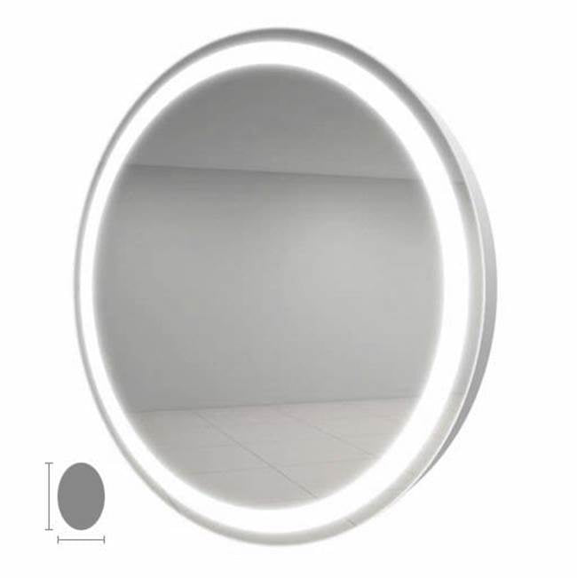 Electric Mirror - Eternity 21x30 Oval Lighted Mirror with AVA