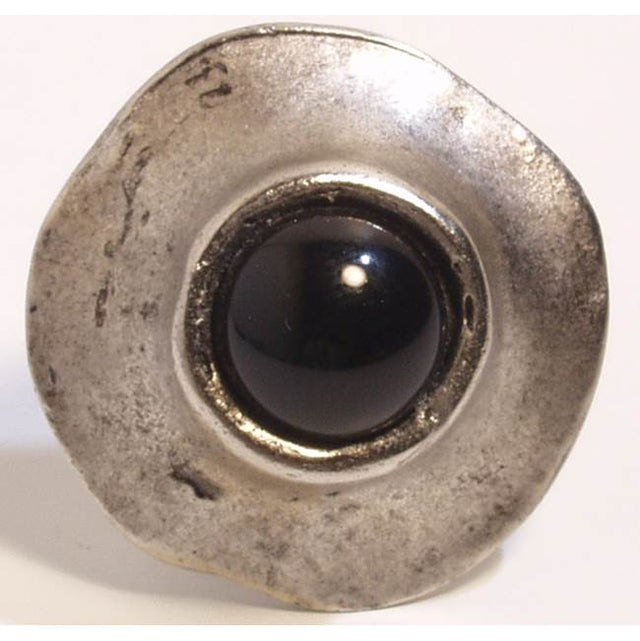 Emenee - Round with Black Stone Center 1-1/4''