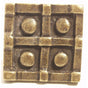Emenee - 1-1/2'' Square Dotted Knob 1-1/2''