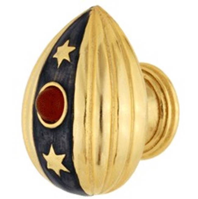 Emenee - Faberge Easter Egg Pendant Knob, Museum Gold - Museum Gold