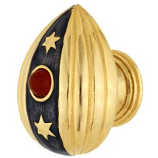 Emenee - Faberge Easter Egg Pendant Knob, Museum Gold - Museum Gold