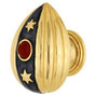 Emenee - Faberge Easter Egg Pendant Knob, Museum Gold - Museum Gold
