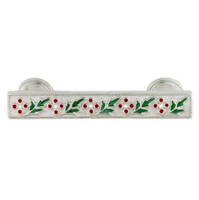 Emenee - Faberge Round Parasol Handle Pull, Royal Silver - Royal Silver