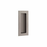 Emtek - Modern Rectangular 4'' Knurled Flush Pull with Plain Pocket , US15A - Pewter