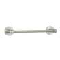 Emtek - Stainless Steel Towel Bar, Disk Rosette, 12'', SS - Brushed Stainless Steel