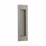 Emtek - Modern Rectangular 7'' Knurled Flush Pull with Plain Pocket , US15A - Pewter