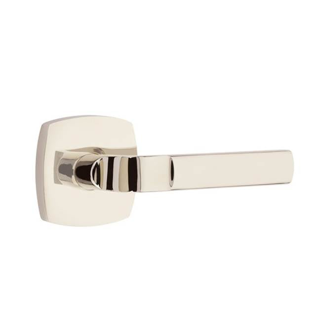 Emtek - Privacy, Urban Modern, Aston Lever, LH, US14 - Polished Nickel