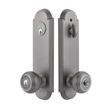 Emtek - 2-PT Lock Key in Knb/Lvr Sgl Cyl, Annapolis Plate, Cortina Lever, RH, US3NL - Unlacquered Brass