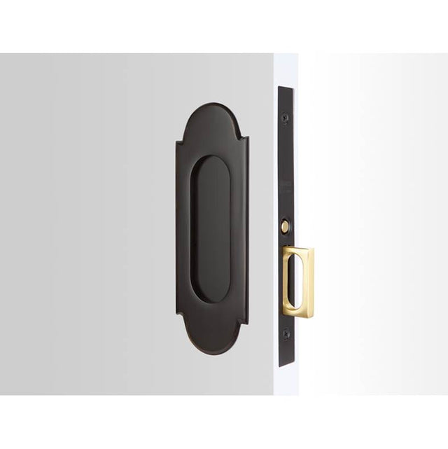 Emtek - Keyed, Pocket Door Mortise Lock, No.8, US4 - Satin Brass
